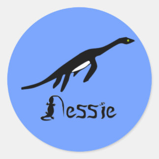 Pegatina Redonda Nessie