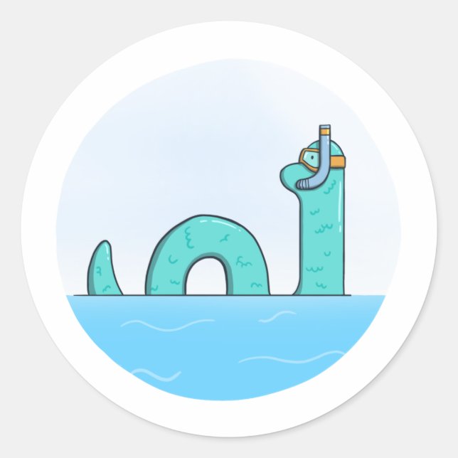 Pegatina Redonda Nessy (Anverso)