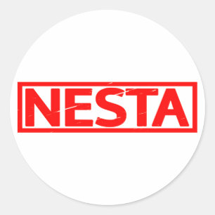 Pegatina Redonda Nesta Stamp