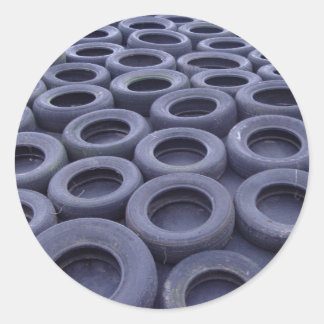 Pegatina Redonda Neumáticos para automóviles