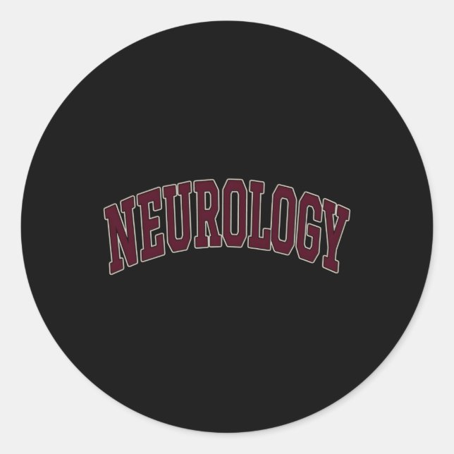 Pegatina Redonda Neurología Neurología Futura Neurocirujana Neurosu (Anverso)