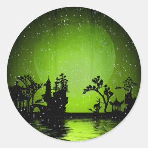 Pegatina Redonda Nevada