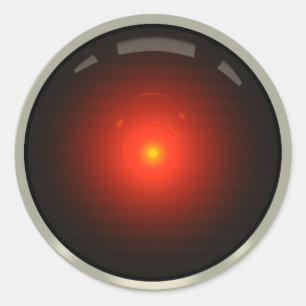 Pegatina Redonda Never Alone (rojo)