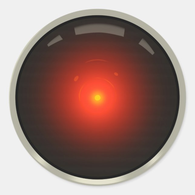 Pegatina Redonda Never Alone (rojo) (Anverso)