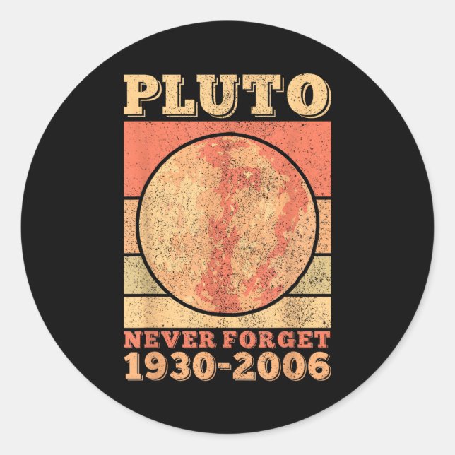 Pegatina Redonda Never Forget Space Science Astronomy Men Women Fun (Anverso)