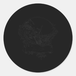 Pegatina Redonda Nevis, West Indies Vintage Retro Surfing Surfer Va