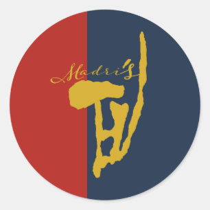 PEGATINA REDONDA NEW BEAR MADRIS (MADR`IS) SIMPLIFIED BY MASANSER