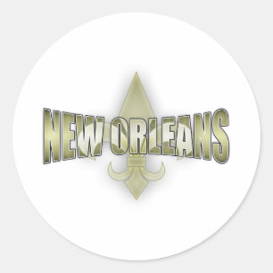 Pegatina Redonda New Orleans