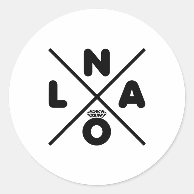 Pegatina Redonda New Orleans Wedding Nola Bachelorette Party Groom  (Anverso)