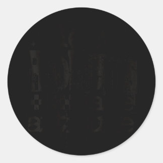 Pegatina Redonda New problems same attitude retro grunge streetwear