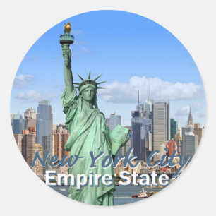Pegatina Redonda New York City