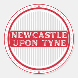 Pegatina Redonda Newcastle City Pride Emblem – English Identity
