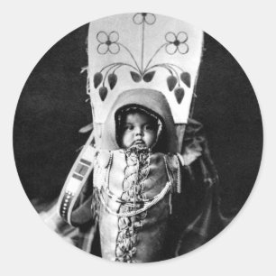 Pegatina Redonda Nez Perce Baby