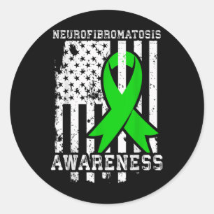 Pegatina Redonda Nf1 Conciencia Neurofibromatosis T Shirt