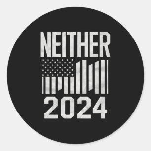 Pegatina Redonda Ni las divertidas elecciones políticas de 2024