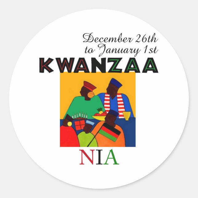 Pegatina Redonda NIA - Finalidad (Anverso)