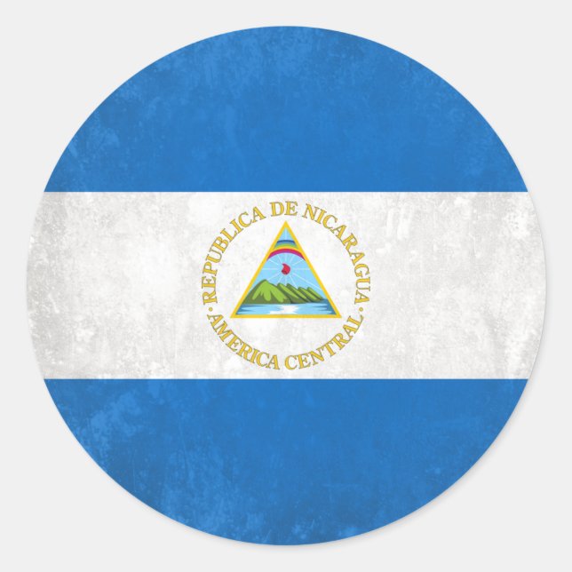 Pegatina Redonda Nicaragua (Anverso)