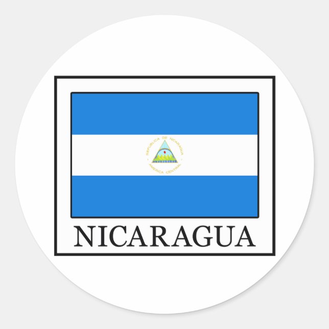 Pegatina Redonda Nicaragua (Anverso)