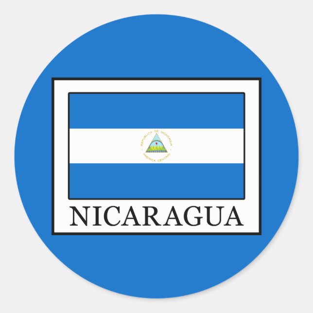 Pegatina Redonda Nicaragua (Anverso)