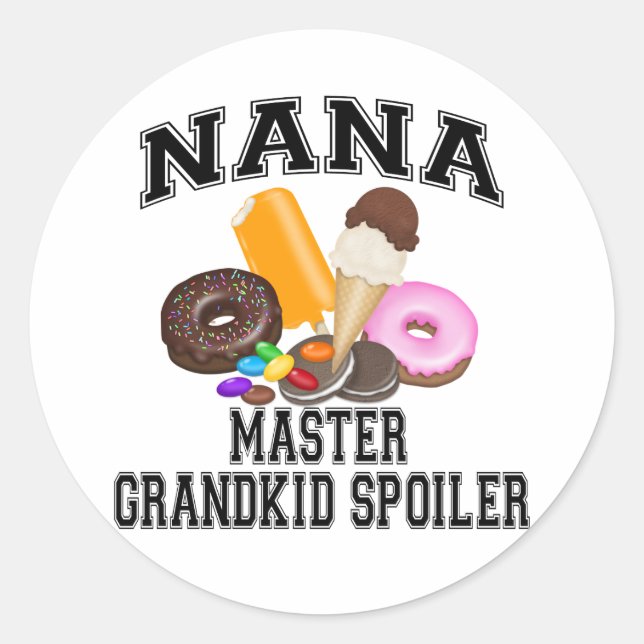 Pegatina Redonda Nieta Spoiler Nana (Anverso)