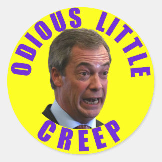 Pegatina Redonda Nigel Farage