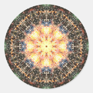 Pegatina Redonda nightview