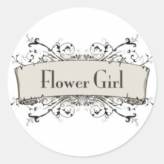 Pegatina Redonda *Niña Flor