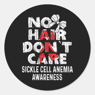 Pegatina Redonda NINGÚN Anemia por Células Negras Adquirimiento Awa