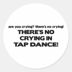 Pegatina Redonda Ningún griterío - danza de golpecito
