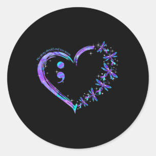 Pegatina Redonda Ninguna Historia Debe Terminar Muy Pronto Concienc