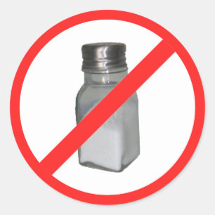 Pegatina Redonda Ninguna sal