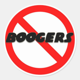 Pegatina Redonda Ningunos Boogers