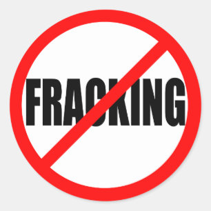 PEGATINA REDONDA "NINGUNOS FRACKING "