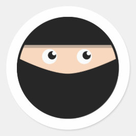 Pegatina Redonda ¡Ninja!