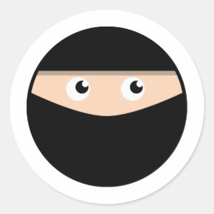 Pegatina Redonda ¡Ninja!