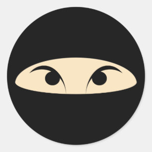 Pegatina Redonda Ninja
