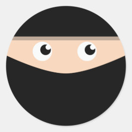 Pegatina Redonda ¡Ninja!