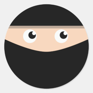 Pegatina Redonda ¡Ninja!