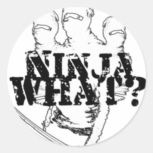 PEGATINA REDONDA ¿NINJA QUÉ?