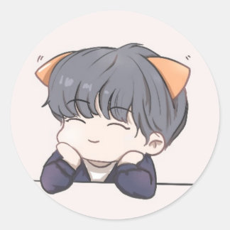 Pegatina Redonda niño