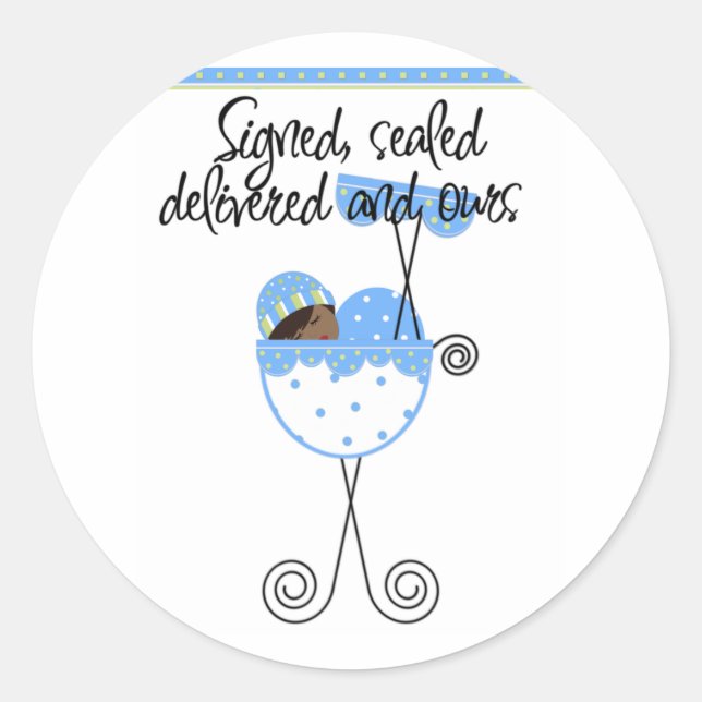 Pegatina Redonda Niño afroamericano en tarjetas de transporte (Anverso)