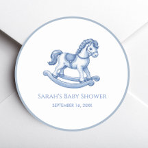 Niño de Caballo de Balanza Azul Fiesta de Bebé Jug