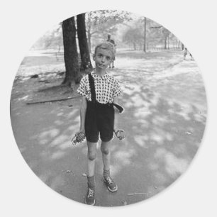 Pegatina Redonda Niño de Granada