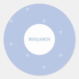 Pegatina Redonda Niño Hebreo Naming Ceremonia Judía