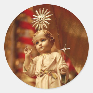 Pegatina Redonda Niño Jesús