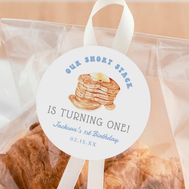 Pegatina Redonda Niño, nuestro pequeño montón se está volviendo un  (Subido por el creador)