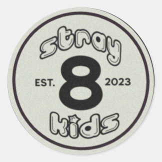 Pegatina Redonda Niños abandonados [pegatinas]