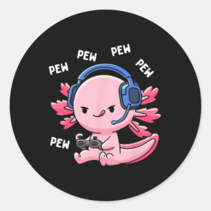 Pegatina Redonda Niños de juegos niños Chicas Anime videojuego Pew 