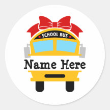 Niños de vuelta a la escuela Autobús personalizado