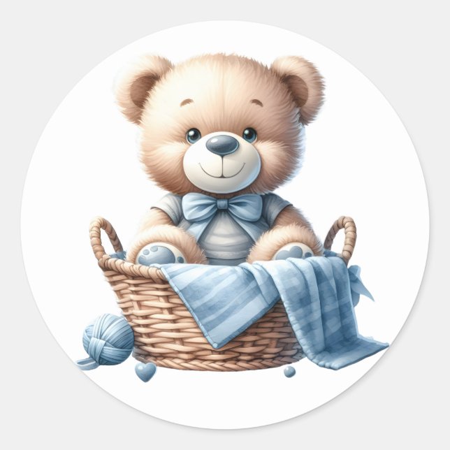 Pegatina Redonda Niños Pegatinas (Anverso)